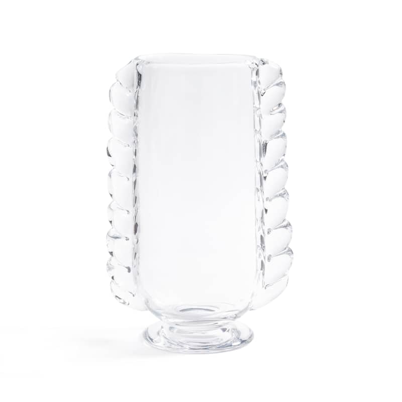 Vintage Braided Glass Vase - Clear