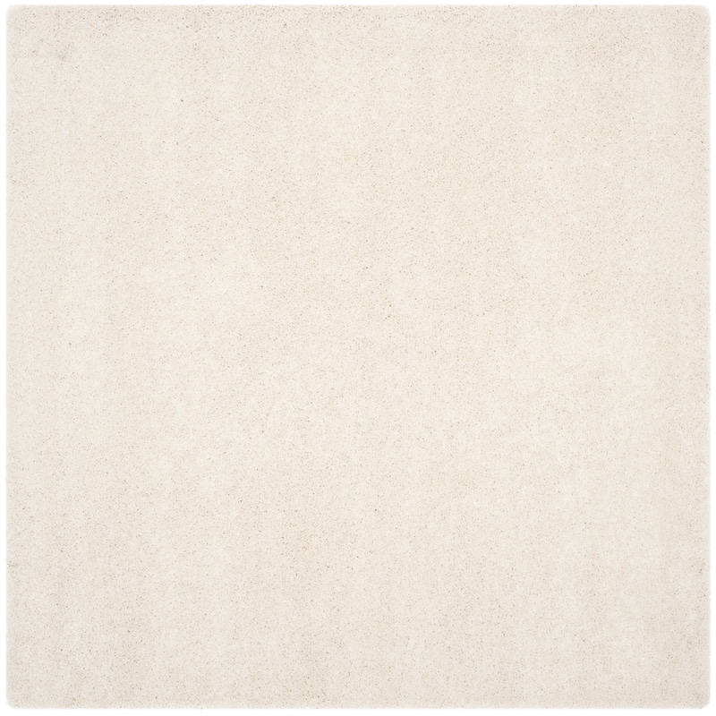 SAFAVIEH, Milan Shag Afton 2-inch Thick Area Rug - 7' Square - Ivory
