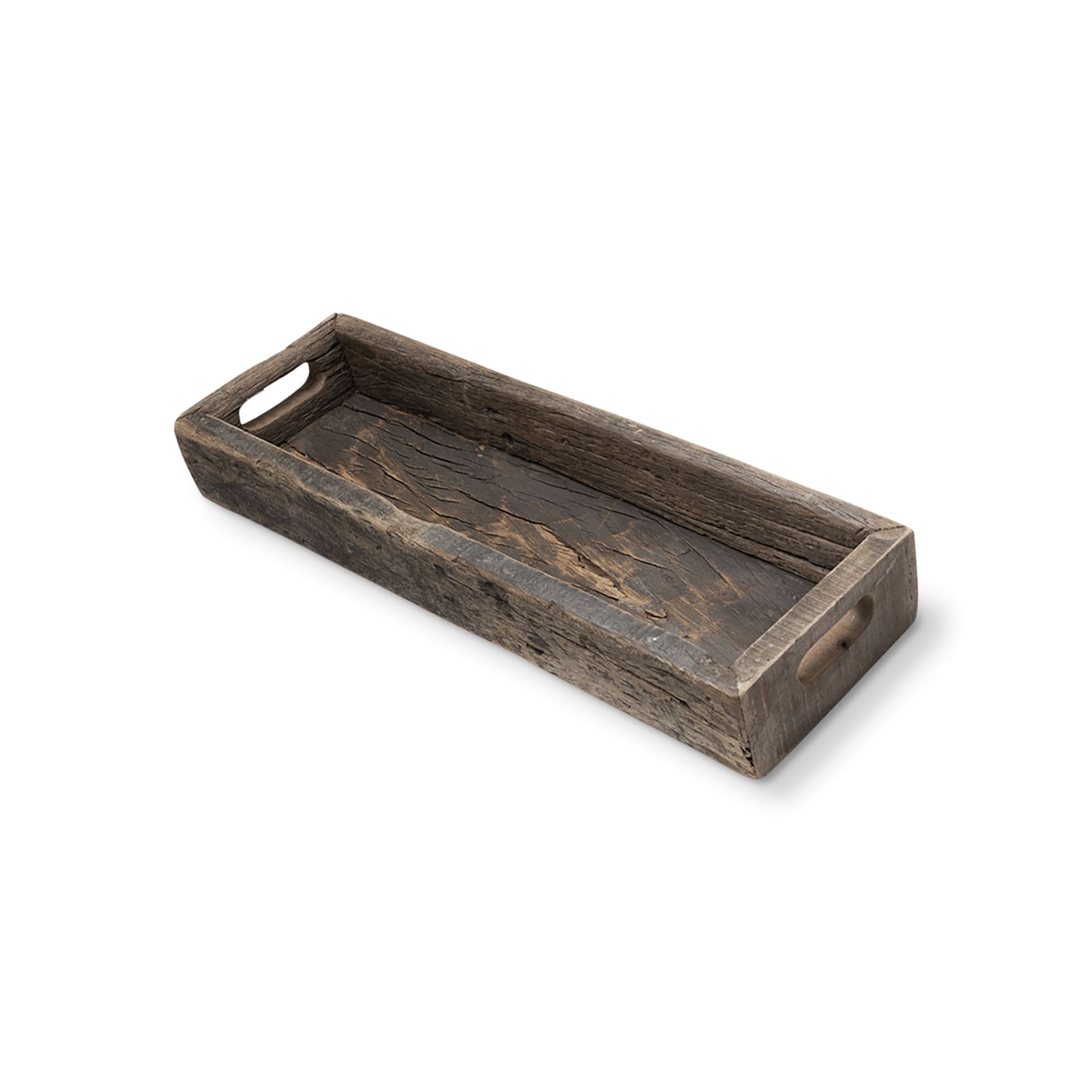 Natural Brown Reclaimed Wood Tray Natural Brown Reclaimed Wood Tray