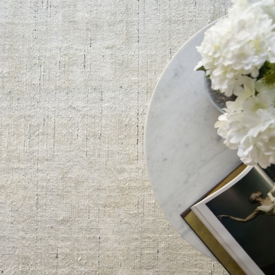 EXQUISITE RUGS Montero Hand-loomed Wool/PET yarn yarn Ivory/Grey Area Rug.