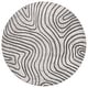 preview thumbnail 8 of 7, SAFAVIEH Temple Luzia Contemporary Rug 6'7" Round - Ivory/Grey - Round
