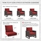 preview thumbnail 13 of 121, Gymojoy 24"x22"x6" Patio Thick Cushions & Pillows Set - Deep Seat Indoor/Outdoor Water & Fade Resistant
