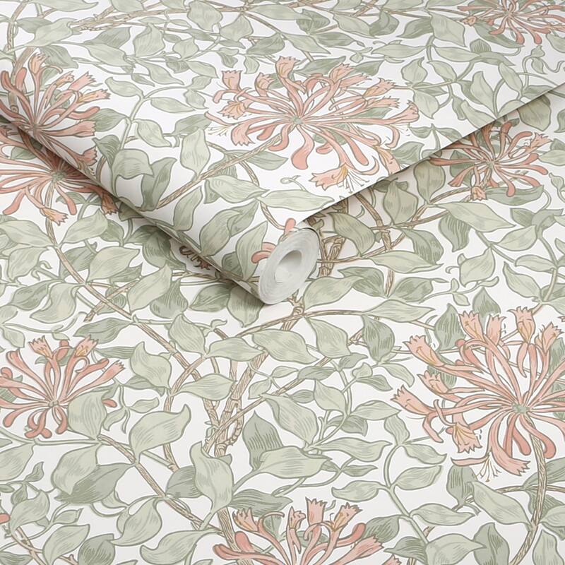 William Morris Honeysuckle Maytime Wallpaper
