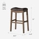 preview thumbnail 62 of 98, Maven Lane 31" Adrien Saddle Kitchen Bar Height Stool - N/A