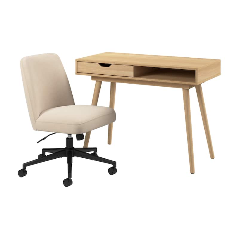 Bush Furniture Nora 40W x 20D Small Writing Desk and Chair Set