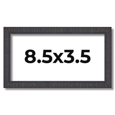 8.5x3.5 Frame Brown Solid Wood Picture Frame - Complete Modern Photo