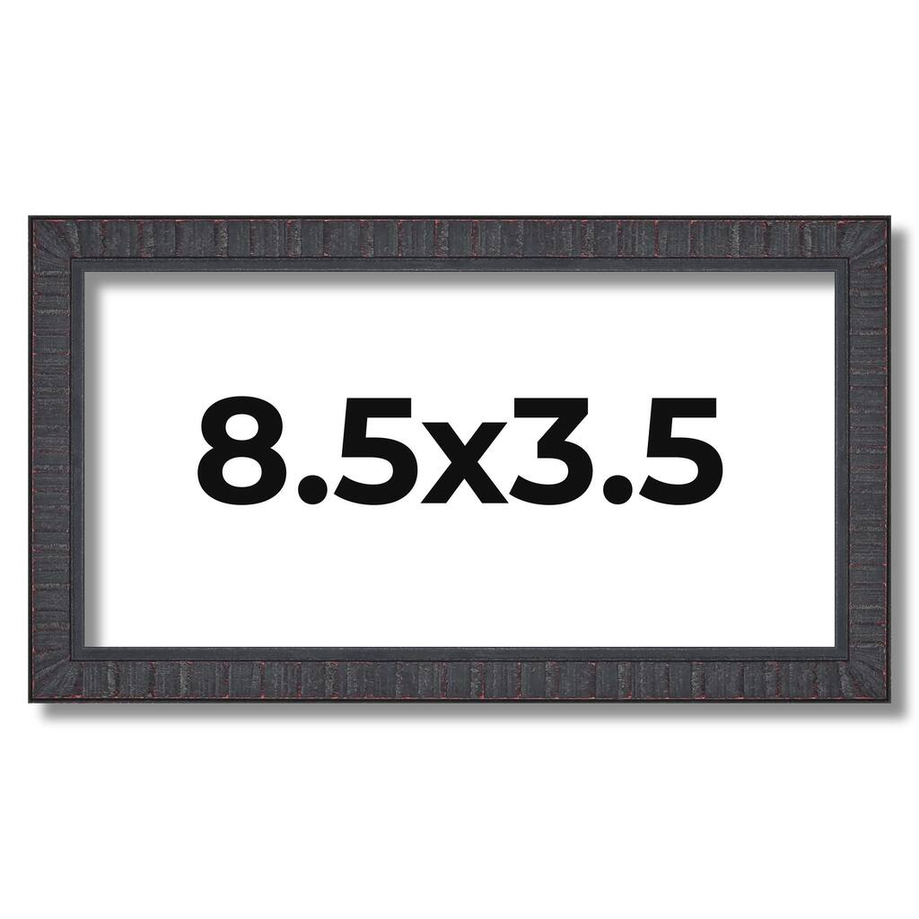 8.5x3.5 Frame Brown Solid Wood Picture Frame - Complete Modern Photo