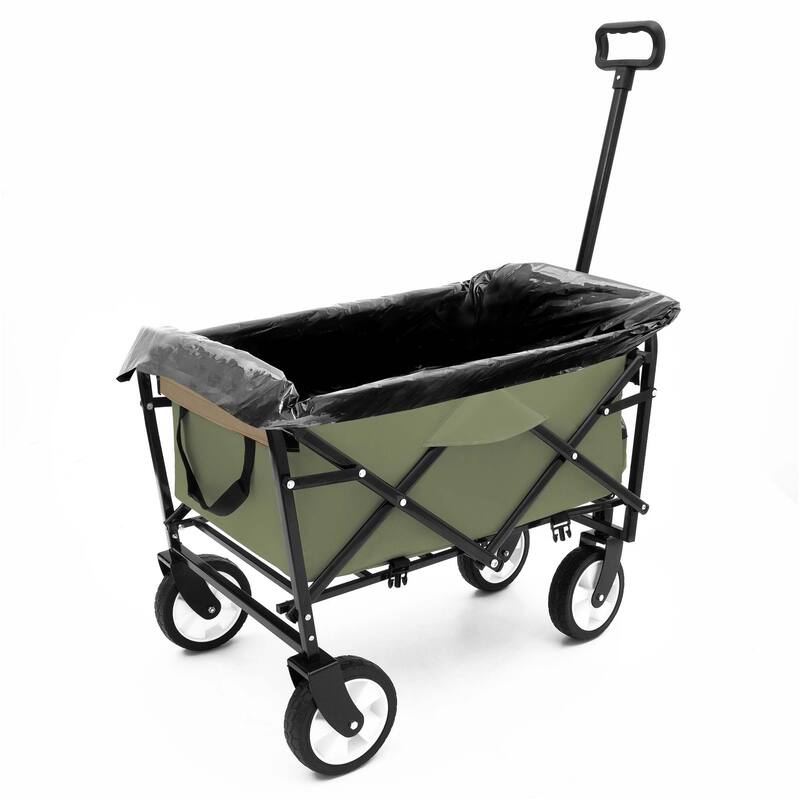 2.1 cu ft. Steel Foldable Wagon Cart