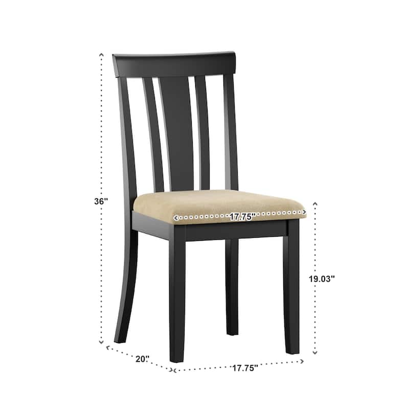 Wilmington Black Round Pedestal 5-piece Dining Set by iNSPIRE Q Classic