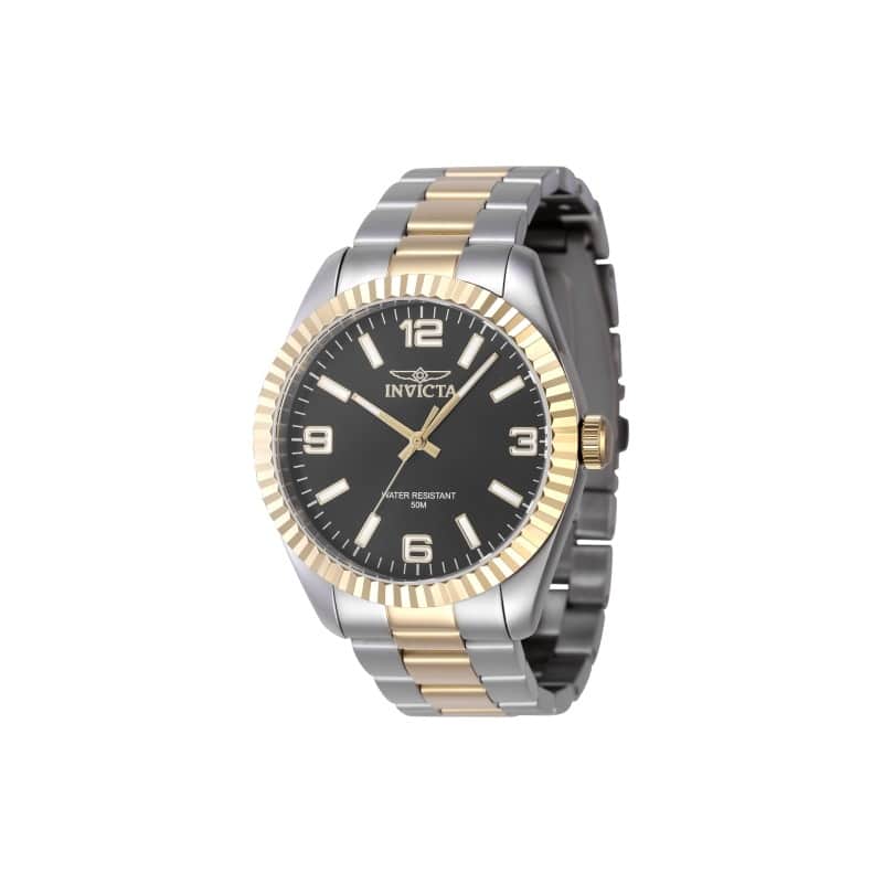 Invicta Men's 47453 Specialty Quartz 3 Hand Black Dial Watch