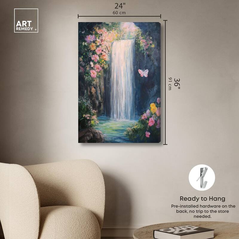 Hidden Falls I Canvas by Art Remedy, Gallery Wrapped