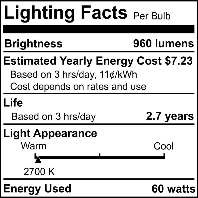 Bulbrite KX2000 Pack of (2) 60 Watt Dimmable Frost T3 Xenon Light Bulbs with Mini-Candelabra (E11) Base, 2700K Warm White Light