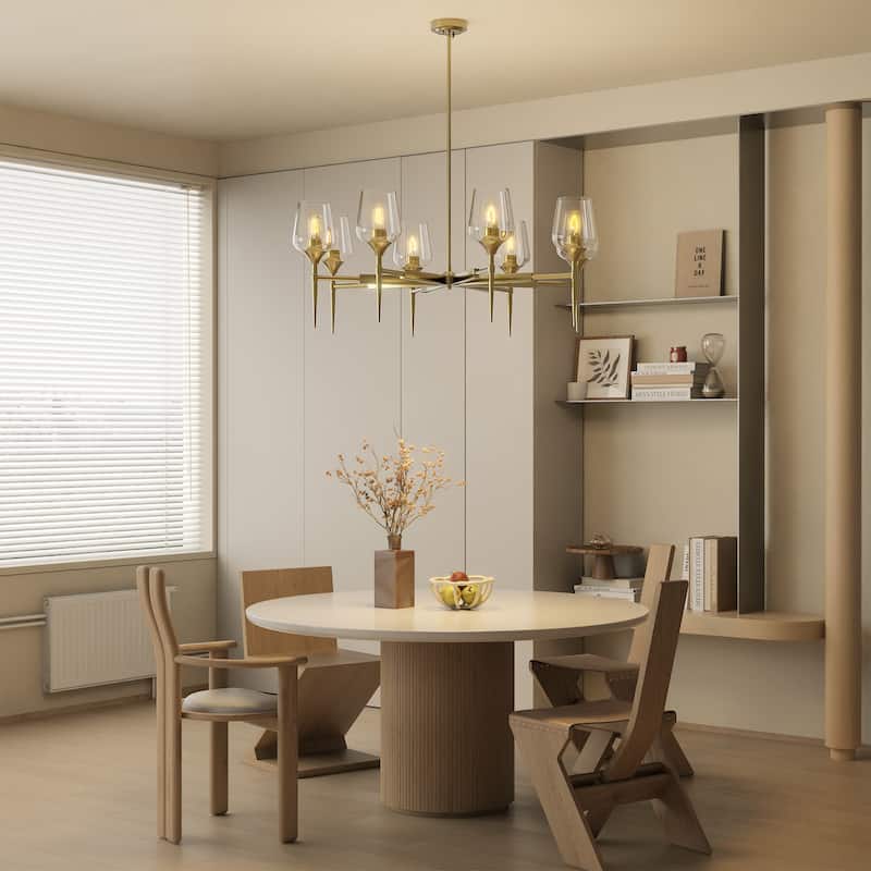 8 - Light Dimmable Classic Traditional Chandelier - N/A