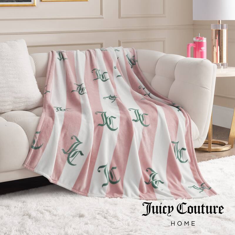 Juicy Couture Cabana 50" x 70" Plush Throws