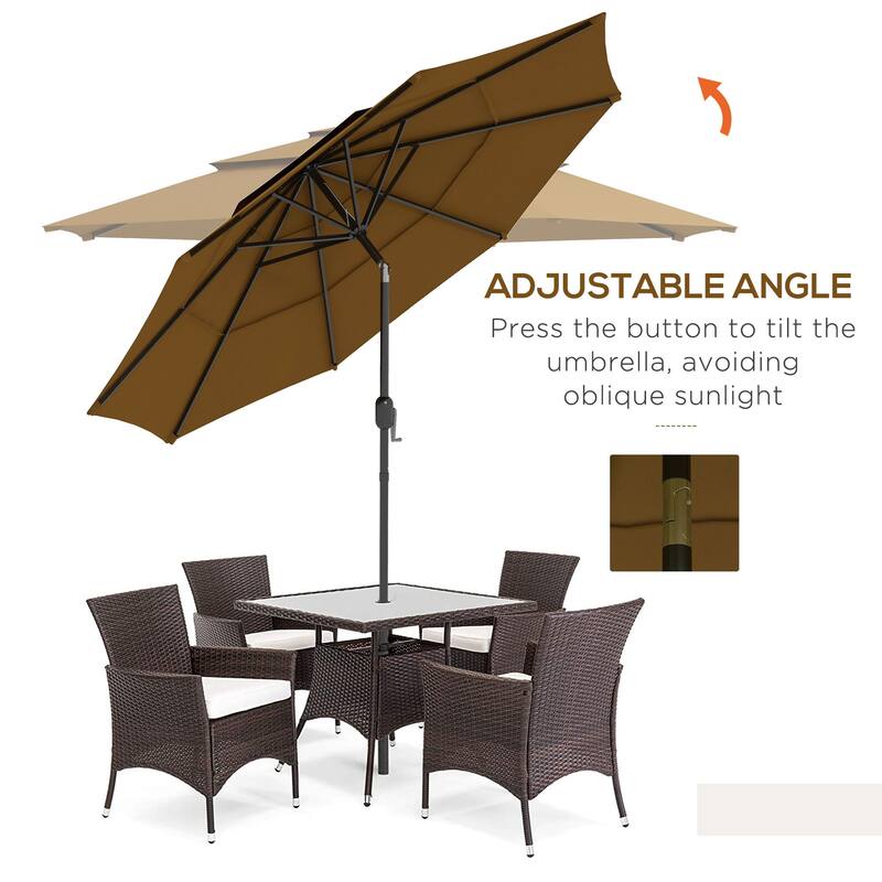 Versatile Outdoor Umbrella with Advanced Features for Ideal Shade and Durability