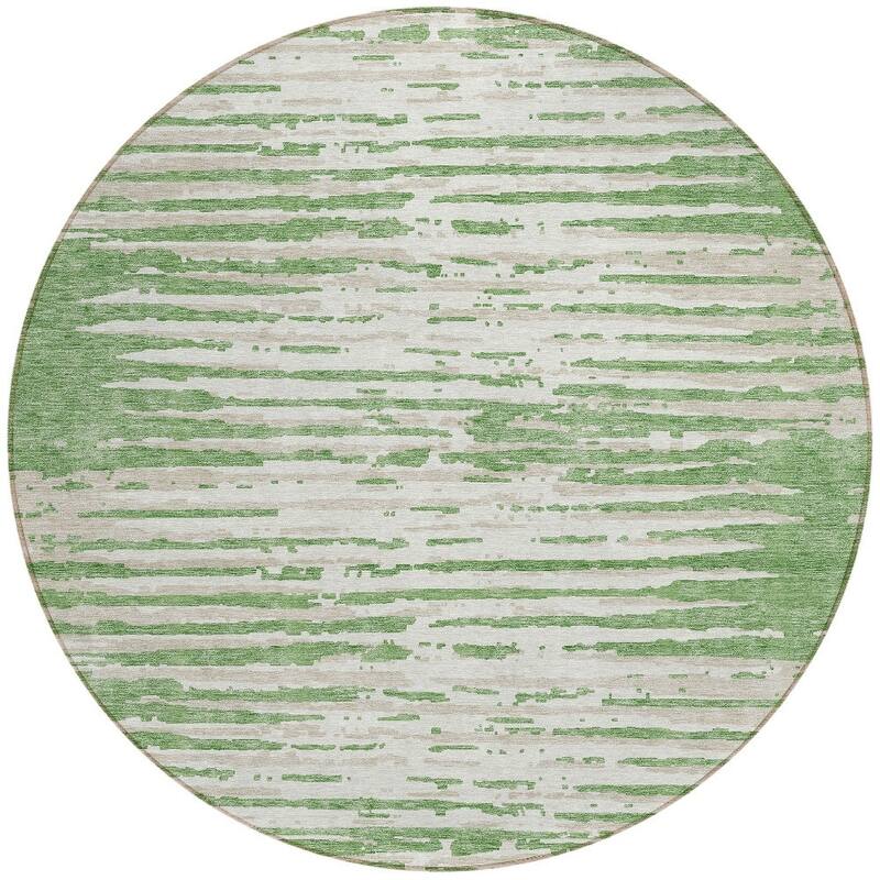 HomeRoots Striped Transitional Rectangle Outdoor Rug