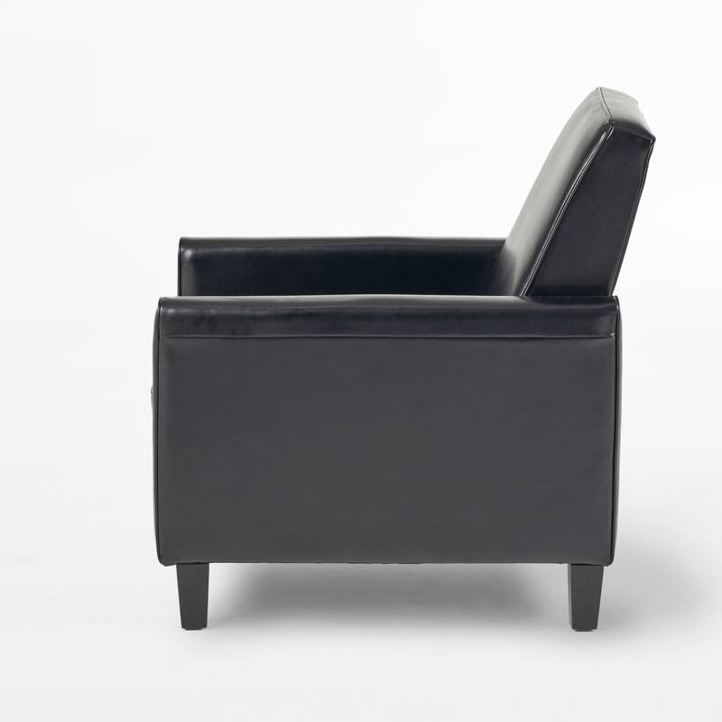 Pushback Recliner Chair, Fax Leather Armchair Push Back Accent Chair for Living Room, Home Theater Single Sofa Club Chair