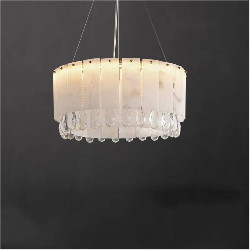 KAYLA Modern Chandelier 54 in Alabaster Chandelier - Sconce
