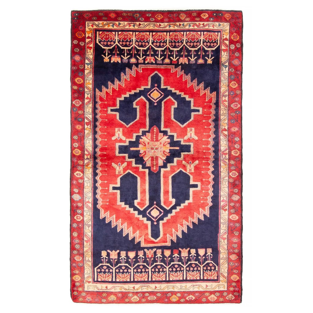 ECARPETGALLERY Hand-knotted Konya Anatolian Red Wool Rug - 4'3 x 7'2