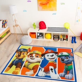 Licensed Nickelodeon Paw Patrol Youth Digital Printed Area Rugs