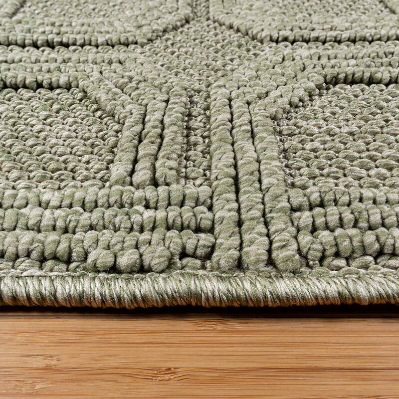 Gertmenian Malini Polypropylene Modern Abstract High-Low Area Rug Collection