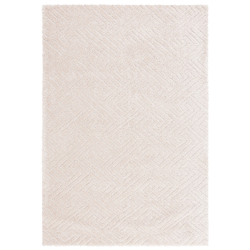 SAFAVIEH Tahoe Shag Nieki Geometric 1.2-inch Thick Rug