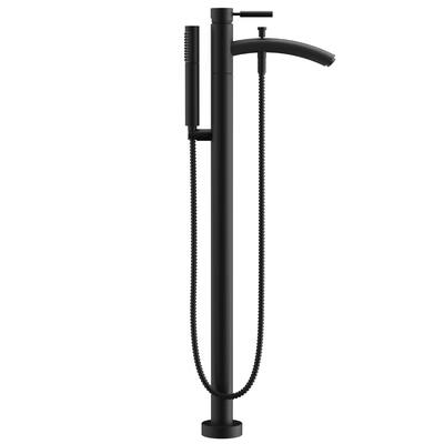 Wyndham Collection Taron 37-inch Matte Black Tub Filler