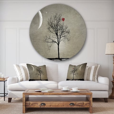 Designart 'Inevitable' Cottage Metal Circle Wall Art
