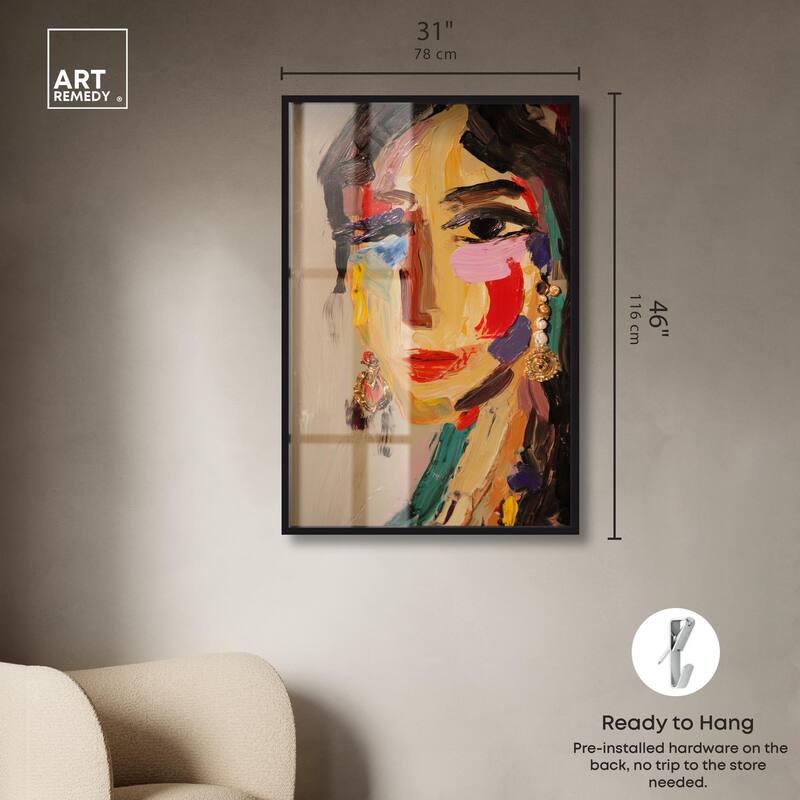Colorful Expression II Shadowbox by Art Remedy