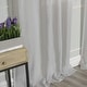 preview thumbnail 34 of 39, Aurora Home Textured Faux Linen Romantic Tie Top Curtain Panel Pair