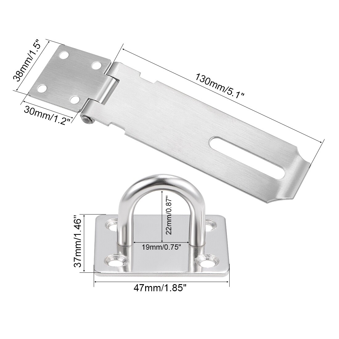 Stanley 75-4705 Galvanized 6" Rotating Post Door Hasp 