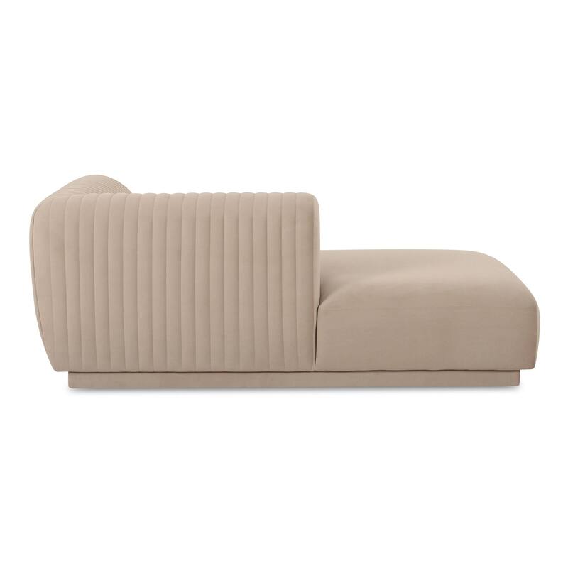 NADAAL STUDIOS Iona, Left Hand Facing Upholstered Sectional, Brown - 116.75 X 71 X 27.5