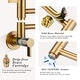 preview thumbnail 33 of 40, WOWOW Wall Mounted Pot Filler Faucet with Double Joint Swing Arms