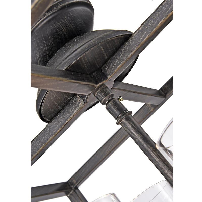 The Gray Barn 4-light Antique Black Lantern Chandelier