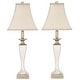 preview thumbnail 6 of 5, SAFAVIEH Lighting 28-inch Mirror Mosaic Table Lamp (Set of 2) - 11"W x 11"D x 28"H