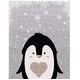 preview thumbnail 7 of 13, SAFAVIEH Carousel Kids Nette Penguin Rug 6'7" x 9' - Light Grey/Black - Rectangle
