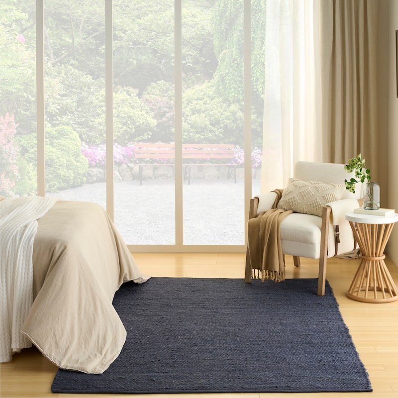 Nourison Natural Jute Indoor only Solid Area Rug