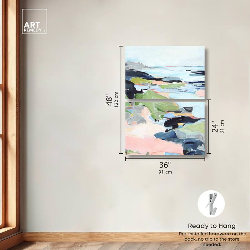 Between Seasons I Canvas Set of 2 by Art Remedy, Gallery Wrapped