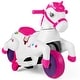 preview thumbnail 17 of 25, Gymax 12V Kids Ride on Unicorn Toy w/ Training Wheels Music One-button