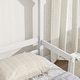 preview thumbnail 12 of 15, Twin House-Shaped Headboard Floor Bed with Handrails ,Slats