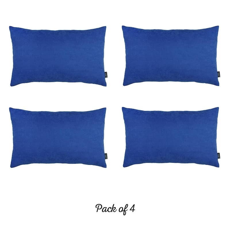 Solid-color Decorative Lumbar Throw Pillow Covers (Set of 4)