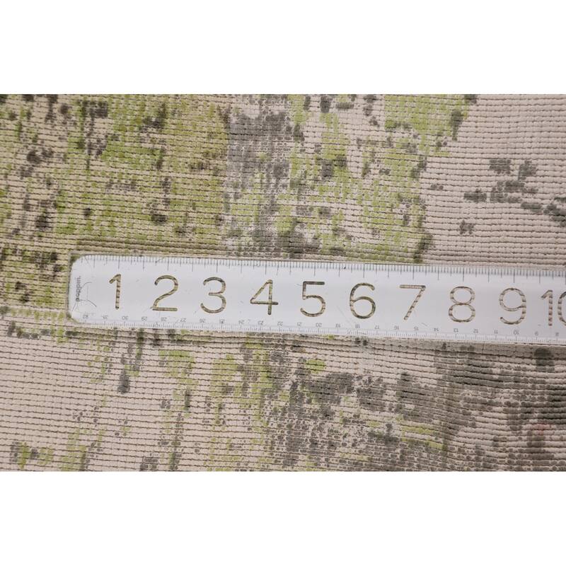 Contemporary / Abstract Area Rug Hand-Knotted Oriental Wool Carpet - 5'7" X 7'11"