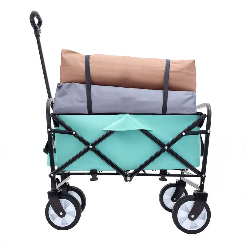 2.1 cu ft. Steel Foldable Wagon Cart
