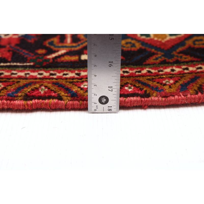 ECARPETGALLERY Hand-knotted Sarabi Dark Red Wool Rug - 6'5 x 9'8