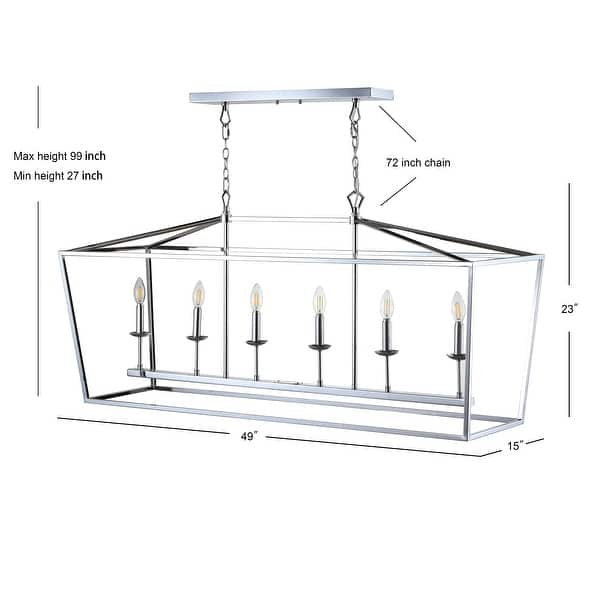 dimension image slide 12 of 17, Marion Lantern Metal LED Pendant, by JONATHAN Y