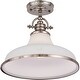 preview thumbnail 6 of 5, Quoizel Grant 14" Pendant Light in Brushed Nickel