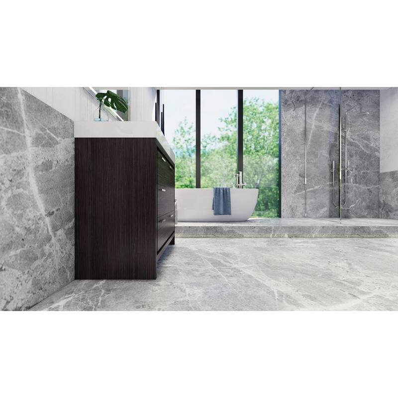 Dove 42'' Freestanding Vanity with Reinforced Acrylic Sink