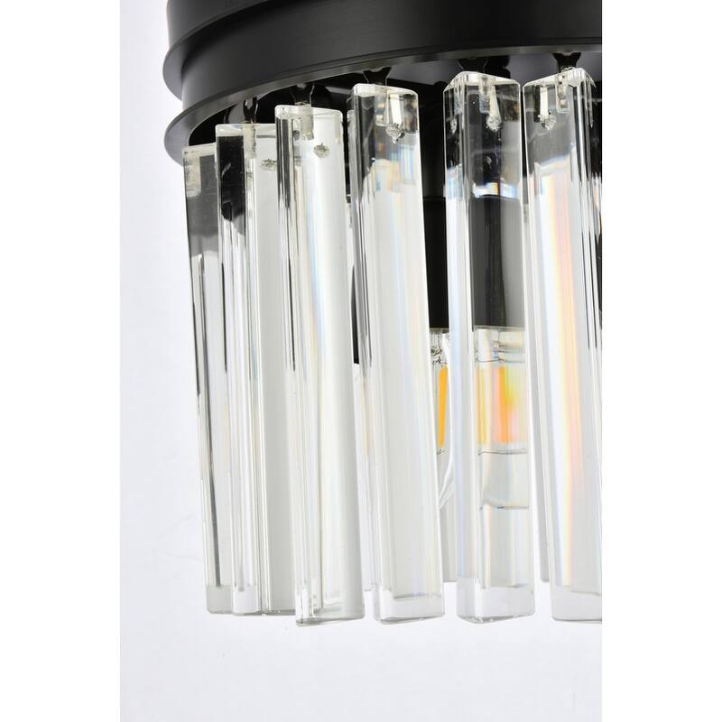 Royce Edge 3-Light Matte Black Pendant