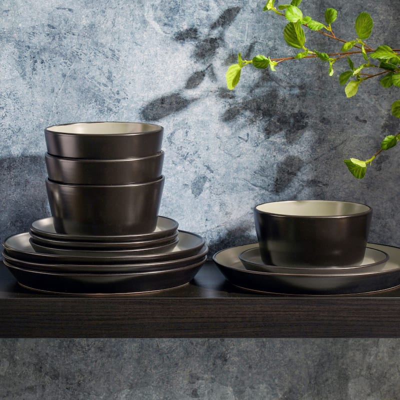 Gibson Soho Lounge Sofia 12 Piece Coupe Dinnerware Set