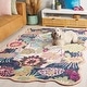 preview thumbnail 23 of 33, SAFAVIEH Handmade Jardin Fadya Country Wool Rug 4' x 6' - Navy/Ivory - Rectangle